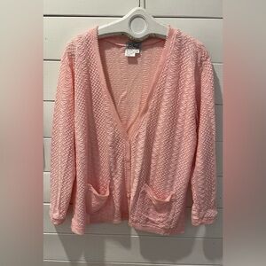 Vintage Pink Knit Cardigan – Eaton Select – Size 40